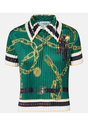 Acne Studios Printed pleated top