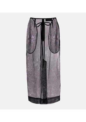 Simone Rocha Bow-detail tulle midi skirt