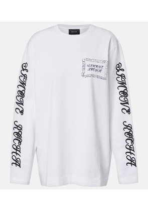 Simone Rocha Printed cotton jersey top