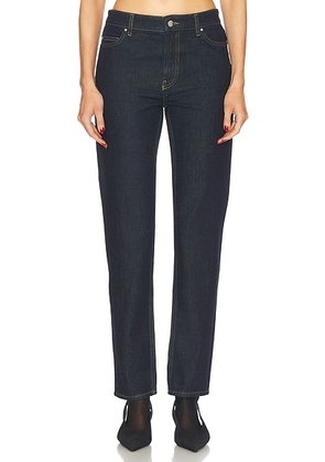 Toteme Low Taper Straight Leg in Slate - Denim-Dark. Size 25 (also in ).
