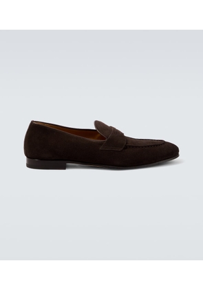 Kiton Suede penny loafers