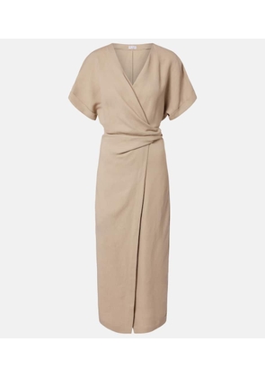 Brunello Cucinelli Draped wrap dress