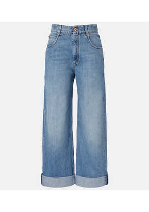 Brunello Cucinelli Logo wide-leg jeans