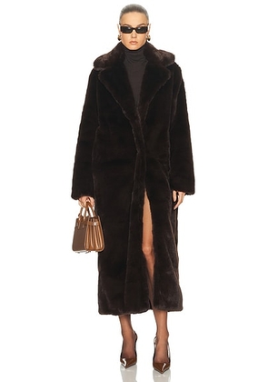 SPRWMN Iris Coat in Americano - Brown. Size M (also in ).
