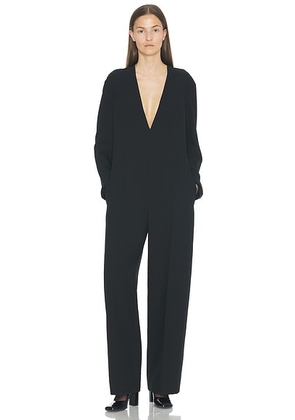 The Row Sylvana Jumpsuit in Black - Black. Size 4 (also in ).