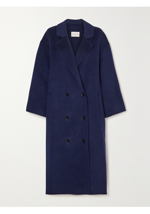 Loulou de Saison - Borneo Double-breasted Wool And Cashmere-blend Coat - Blue - x small,small,medium,large