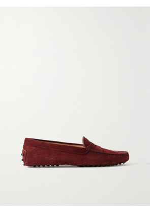 Tod's - Gommino Suede Loafers - Burgundy - IT34.5,IT35,IT35.5,IT36,IT36.5,IT37,IT37.5,IT38,IT38.5,IT39,IT39.5,IT40,IT40.5,IT41,IT41.5,IT42