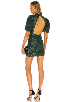 Camila Coelho Cassie Mini Dress in Dark Green. Size XL. Also in XXS.