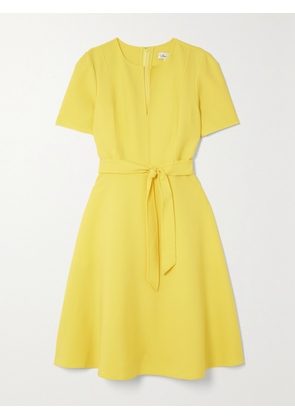 Oscar de la Renta - Belted Wool-blend Dress - Yellow - US0,US2,US4,US6,US8,US10,US12,US14