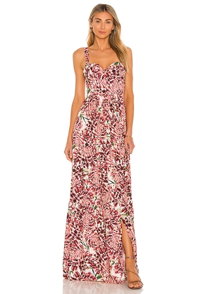 Agua Bendita Dunna Dress in Red. Size M. Also in S.