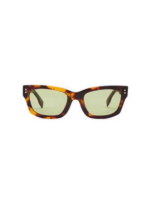 Decade Eyewear Milton Square Sunglasses in Brown.