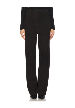 EAVES Blanca Suede Pants in Black. Size XL. Also in XS.