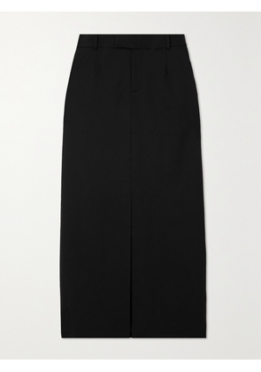 SIMKHAI - Jalda Wool-blend Twill Maxi Skirt - Black - US0,US2,US4,US6,US8,US10,US12,US14