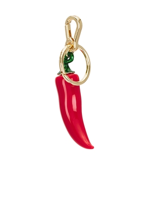 BaubleBar Chili Bag Charm in Red.