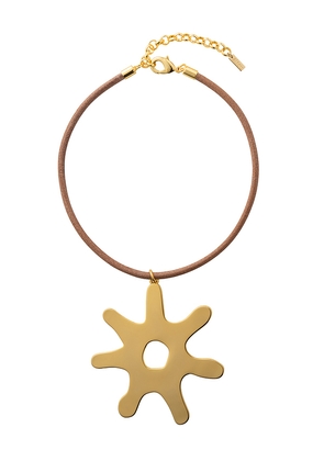 Eliou Soleil Necklace in Metallic Gold.
