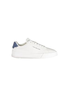 Tommy Hilfiger White Polyurethane Men's Sneaker - EU40/US7