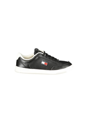Tommy Hilfiger Black Polyurethane Men Sneaker - EU40/US7