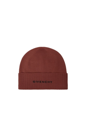 Givenchy Brown Wool Beanie - UNI