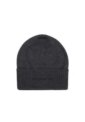 Givenchy Gray Wool Beanie - UNI
