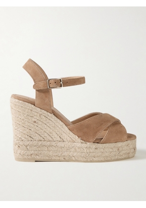 CASTAÑER - Blaudell 80 Suede Wedge Espadrilles - Brown - IT35,IT36,IT37,IT38,IT39,IT40,IT41