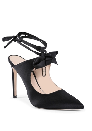 Dee Ocleppo Black Silk Or Polyester High Heel Pumps - EU38/US8