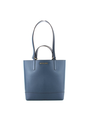 Michael Kors Blue Leather Tote Bag