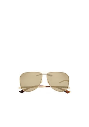 Saint Laurent Gold Metal Sunglasses