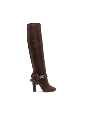 Dolce & Gabbana Brown Calfskin Ankle Boots - EU36/US6