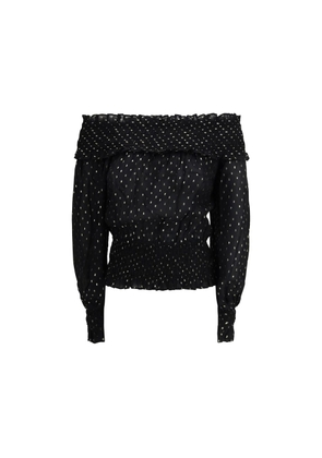 Self-Portrait Black Viscose Top - 6