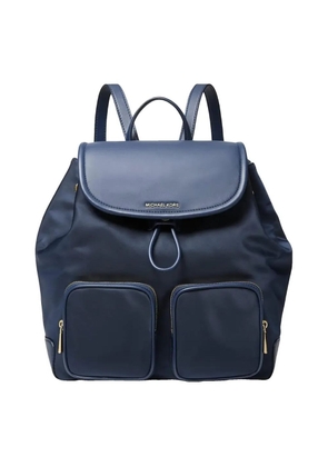 Michael Kors Blue Canvas Backpack