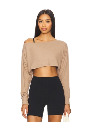 Beyond Yoga Duet 2-way Convertible Shrug in Tan. Size M. Also in L, S, XL, XS.