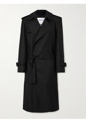 Burberry - Silk-blend Twill Trench Coat - Black - UK 4,UK 6,UK 8,UK 10,UK 12,UK 14