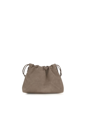 Brunello Cucinelli Beige Calf Leather Bos Taurus Shoulder Bag