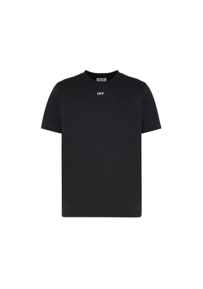 Off-White Black Cotton T-Shirt - L