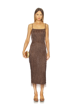 Cult Gaia Ola Dress in Brown. Size L. Also in S, XS.