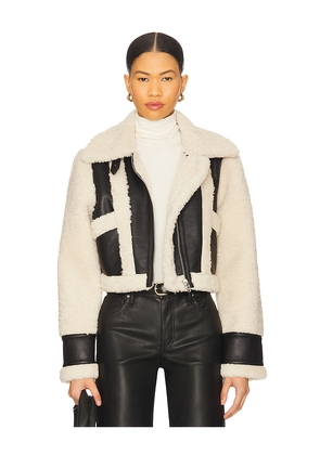 BLANKNYC Cropped Jacket in Cream. Size L. Also in S.