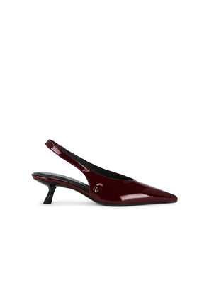 ANINE BING Hilda Slingback Pump in Burgundy. Size 36. Also in 38.