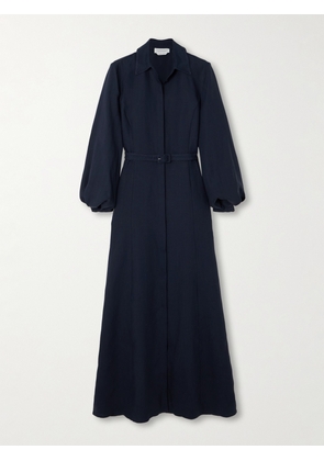 Gabriela Hearst - Breton Belted Linen Maxi Shirt Dress - Blue - IT38,IT40,IT42,IT44,IT46,IT48
