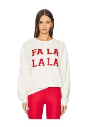 BEACH RIOT Devyn Oversized Sweatshirt in White. Size M. Also in S, XS.