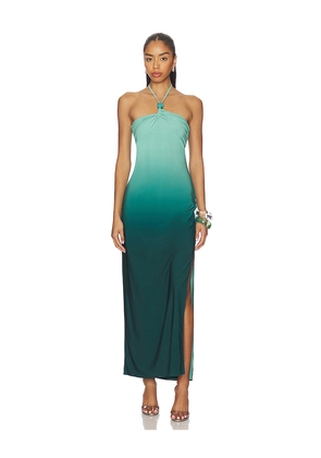 Baobab Bari Maxi Dress in Green, Blue. Size L. Also in M, S, XL, XS.