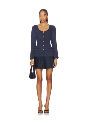ASTR the Label Malorie Dress in Navy. Size L. Also in M, S, XL, XS.