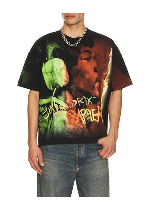 Barriers Worldwide x Jimi Hendrix Alchemy T-Shirt in Black. Size L. Also in M, S, XL/1X.