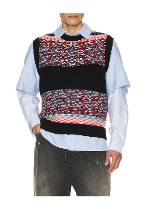 Andersson Bell Nordic Crew Neck Vest in Black. Size L. Also in M, S, XL/1X.