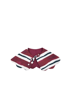 Damson Madder Novelty Wastage Collar in Burgundy.