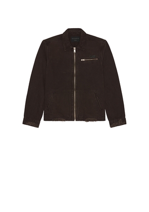 ALLSAINTS Rothwell Jacket in Brown. Size L. Also in M, S, XL/1X.