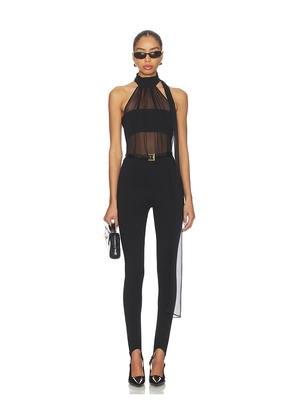 EAVES Grethe Halter Top in Black. Size L. Also in M, S, XL, XS, XXS.
