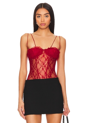 Free People x Intimately FP If You Dare Bodysuit In Cranberry in Red. Size L. Also in XL.