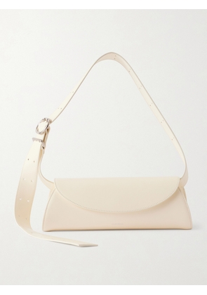 Jil Sander - Cannolo Small Leather Shoulder Bag - Off-white - One size