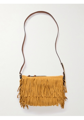 Isabel Marant - Leyden Mini Fringed Suede Shoulder Bag - Neutrals - One size
