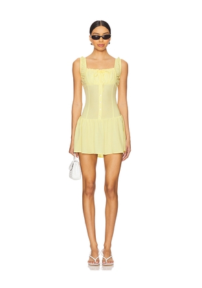 Frankies Bikinis Christa Mini Dress in Yellow. Size M. Also in XS.
